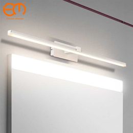 Indoor Led Wall Light Mirror Wall Lamp 12W White 50cm Waterproof Aluminium Lighting Bathroom Restroom Mirror Makeup light ZJQ0001 210724