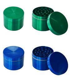 50mm High Quality Tobacco Smoking Herb Grinders Four Layers Zinc Alloy Metal have 7 Colours Available