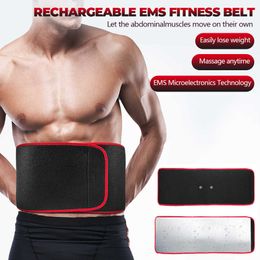 EMS Fitness Trainer Belt LED Display Electrical Muscle Stimulator Abdominal Muscle Sticker Training Device Home Gym Rechargeable