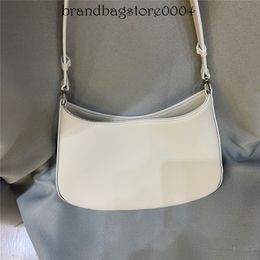 Half Moon armpit bag 2021 new fashion hobo shiny leather flap one-shoulder crescent baguette bag light luxury wild retro handbag