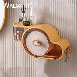 Toilet Paper Holders Nordic-Style Cloud Shape Disposable Face Towel Storage Box Plastic Roll Organiser Waterproof Wall-Mounted Tissue Home