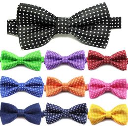 Children Fashion Formal Cotton Bow Tie Kids Classical Dot Bowties Colourful Butterfly Wedding Party Pet Bowtie Dog Tuxedo Ties