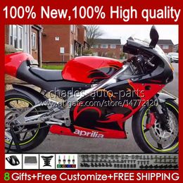 Body +Tank cover For Aprilia RS-250 RSV RS 250 RSV-250 RS250 RR RS250R 98 99 00 01 02 03 23No.50 Glossy Red RSV250 98-03 RSV250RR 1998 1999 2000 2001 2002 2003 Fairing Kit