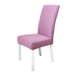 Dining Chair Cover Waterproof Jacquard Spandex Slipcover Protector Case Stretch for Kitchen Chair Seat Hotel Banquet Elastic DHL