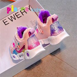 Winter kids Sport Shoes For Girls Sneakers Children Boys Fashion Casual Running Leather Child for girls 220115