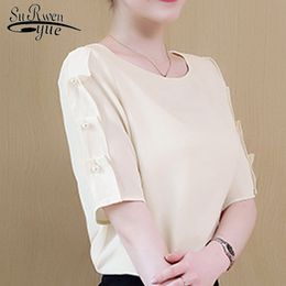 womens tops and blouses chiffon blouse plus size women blusas femininas elegante shirt streetwear 2834 50 210427