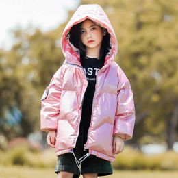 Boy's Winter Jacket 90% White Duck Down Coat Children's Clothing Girl Hooded Jacket KIds Baby Clothes TZ919 H0909