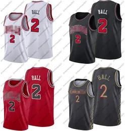 Vintage Basketball jerseys 2 Lonzo Ball jersey 2021 Trade Black City Wear Men Youth S-2XLGood Quality