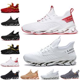 Fashion Non-Brand men women running shoes Blade slip on black white all red gray orange Terracotta Warriors trainers outdoor sports sneakers