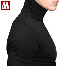 New Sping Fashion Mens Casual T-Shirts Long Sleeve Brand Clothing Man Slim Fit Clothes Male Wear Tops Tees Plus Size XXXL 210329