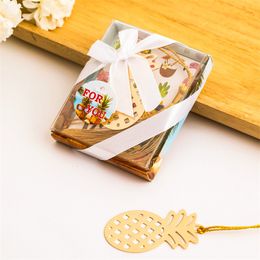 Pineapple Bookmark with Tassel Party Shower Wedding Favours Birthday Gifts Gradulation Event Keepsake Supplies For You