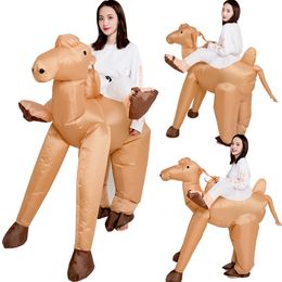 Mascot doll costume Adults Animal Mount Desert Camel Inflatable Costumes Men Halloween Cartoon Mascot Doll Party Role Play Dress Up Clothes