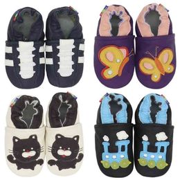 Sapatos de bebê macio Bebe couro recém-nascido botas para bebês meninos meninos meninas infantil criança chinelos primeiros caminhantes 210326