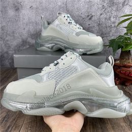 Flash Deal Paris 2021 Clear Sole Triple-S Casual Shoes Leisure Dad Trainers Platform nvyhujf Bottom Sneakers for Men Women Chaussures Scarpes