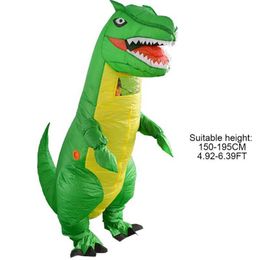 Halloween Supplies Party Costume Inflatable Dinosaur Blow Up Costumes Novelty Gag Toys Stage Party Prop for Kids Adults Q0910