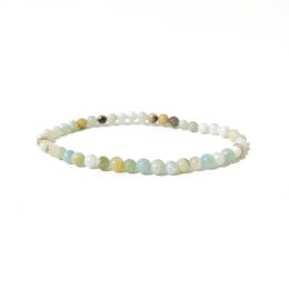 4mm Natural Energy Stone Beaded Strands Charm Bracelets For Women Men Lover Yoga Party Club Decor Jewelry