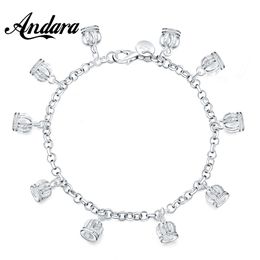 925 Silver Small Crown Bracelet Fashion For Woman Charm Jewelry Gift