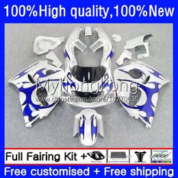 OEM Body For SUZUKI SRAD GSX-R600 GSXR 600 750 CC GSXR-750 96-00 16No.139 600CC 750CC GSXR750 96 97 98 Blue&flames 1999 2000 GSXR600 1996 1997 1998 99 00 Moto Fairing Kit