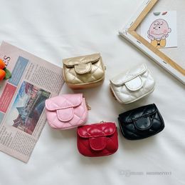 Designer Kids Purse lady style Girls letter Messenger Bag luxury Children metal Chain Single-shoulder Bags wallet A7962