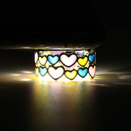 Cluster Rings Fashion Punk Luminous Open For Women Men Couple Jewelry Heart Butterfly Flower Finger Accessories Glowing In Dark Kid Gift