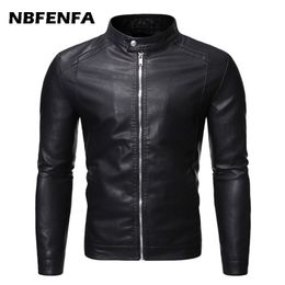 Men PU Leather Jacket Male Coat Windproof Outdoor Biker Motorcycle 5XL Men's Clothing Black Jackets Outwear Male Coats LX155 211111