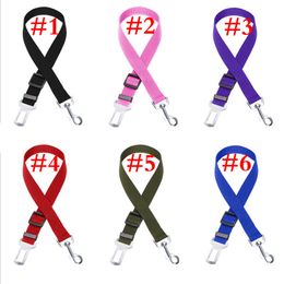 6 Colors Cat Dog Car Safety Seat Belt Harness Adjustable Pet Puppy Pup Hound Vehicle Seatbelt Lead Leash MMA174