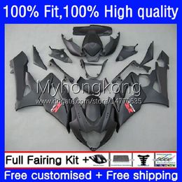 Injection Mould Fairings For SUZUKI GSX-R1000 GSXR1000 K5 2005-2006 Bodywork 26No.21 Matte black GSXR 1000 CC 1000CC 05 06 GSXR-1000 2005 2006 Motorcycle OEM Bodys