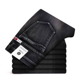 2020 Men Skinny Jeans Elastic Stretch Denim Jean Male Fashion Casual Denim Pants Black Plus Size 40 42 44 46 G0104