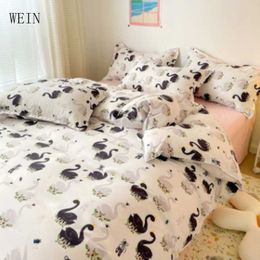 New Luxury Duvet Cover Set Full Bed Euro Bedding King Queen Size Bedroom