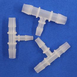 plastic pipe water NZ - Watering Equipments 5~100pcs 8mm T-Type Tee Reducing PP Plastic Connector Pagoda Adapter Water Diverter Hose Aquarium Joint Irrigation Pipe