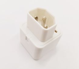 High Quality White Color Power Plug Adapter 10A 250V IEC 320 C14 Male to C13 Female US EU AU PDU Converter/5PCS