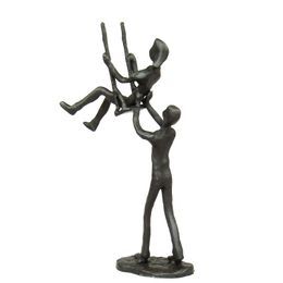 Decorative Objects & Figurines Romantic Foundry Iron Swing Lovers Figurine Metal Couple Miniature Craftworks Valentine's Day Present For Wed