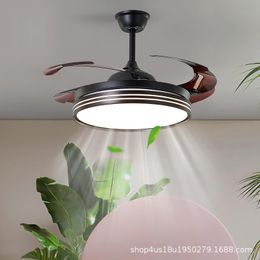 Ceiling Fans Light Luxury Fan Lamp Bedroom Modern Minimalist For Living Room Ventilador De Techo Home Decor BC50DD