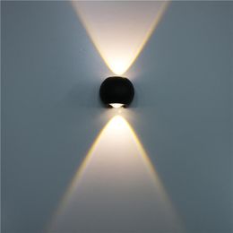 Wall Lamp LED Up Down Light Aluminum Corridor Aside Stair Lighting Bedroom Living Room Lights MR06S