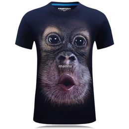 2022 gorila camiseta Camiseta Verão T-Cirts T de Algodão Para Homens Forma Cool Gorilla Gorilla APE 3D Roupa Tops Manga Curta V