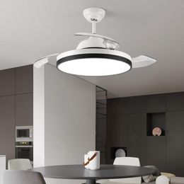 Ceiling Fans Nordic Light Luxury Fan Lamp Bedroom Modern Minimalist Living Room Ventilador De Techo Home Decor BC50