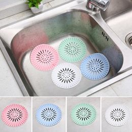 Other Bath & Toilet Supplies 7Pcs Silicone Kitchen Anti-Clog Floor Drain Rust-proof Filter Sink Strainer Hair Trap Tool Bathroom Stopper Tol