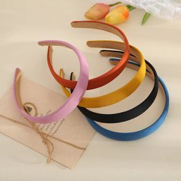 2021 New Fashion Korean Bow Tie Hairband Women Solid Wide Side Headband Turban Girls Spring Hair Accessories Headwear