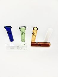 smoking papers UK - Glass Cigaret Filter drip Tips Round and Flat tip and Mouth for Dry Herb Tobacco RW Rolling Papers With Cigarette Holder Thick Pyrex Glas Smoking Pipes