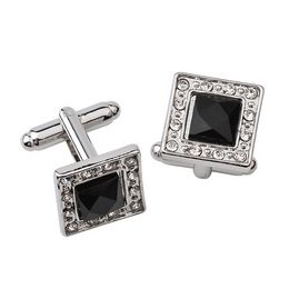 Business Suit Cuff links Diamond Square Men's Shirt Cufflinks French Shirts Fashion Jewellery Will and Sandy