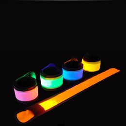 Sporting Goods LED Slap Band Glow bracelet armband Glowing in the dark 35CM flashing armbands grow brakelet running gear