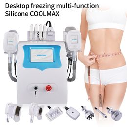 6 in 1 cryo slimming device cavitation rf cool body sculpting cryolipolysis fat freezing beauty machine