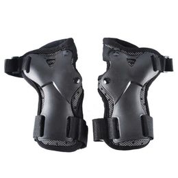 New Roller Skate Elbow Knee Pads Children Adults Outdoor Riding Skateboard Ice Sports Protective Gear Complete Protector 6PC/Set Q0913