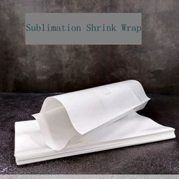 Sublimation Shrink Wrap Heat Transfer Printing Vacuum Cup Heat Shrinkable Film 6 Sizes 2 Colour High Temperature Resistance Shrink Bag LLA541