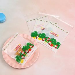 self adhesive christmas bags Australia - Christmas Decorations 400pcs Self-adhesive Bags Plastic Cookies For Candies Biscuit Small Gifts Jewelry