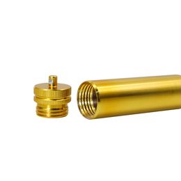 Wholesale Fashion Gold Bullet shape Metal Aluminium tabacco pipes Smoking pipe hookahs