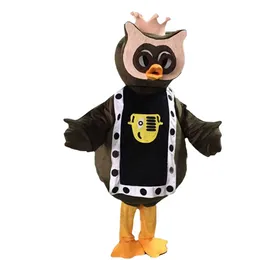 Mascot Costumes Owl Mascot Costume Eagle Anime Character Headgear Bird Clothes Parrot Outdoor Jumpsuit Halloween Xmas Parade Suit Outfit