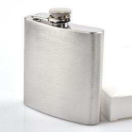 304 Stainless Steel 6oz Hip Flask Pocket Flasks Retro Whishkey Liquor Bottle