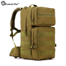 PROTECTOR PLUS Outdoor Bag Military Tactical Nylon Durable Mountaineering Hunting Travel Sport Waterproof High Capacity Backpack Q0721