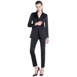 Women's Two Piece Pants Women Pant Suits Single-button Blazer Jacket & &Vest Workwear Female 3 Pieces Set Custom Made